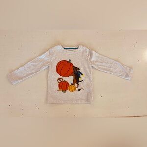 Boden Mini Appliqué Fall, Pumpkin tee